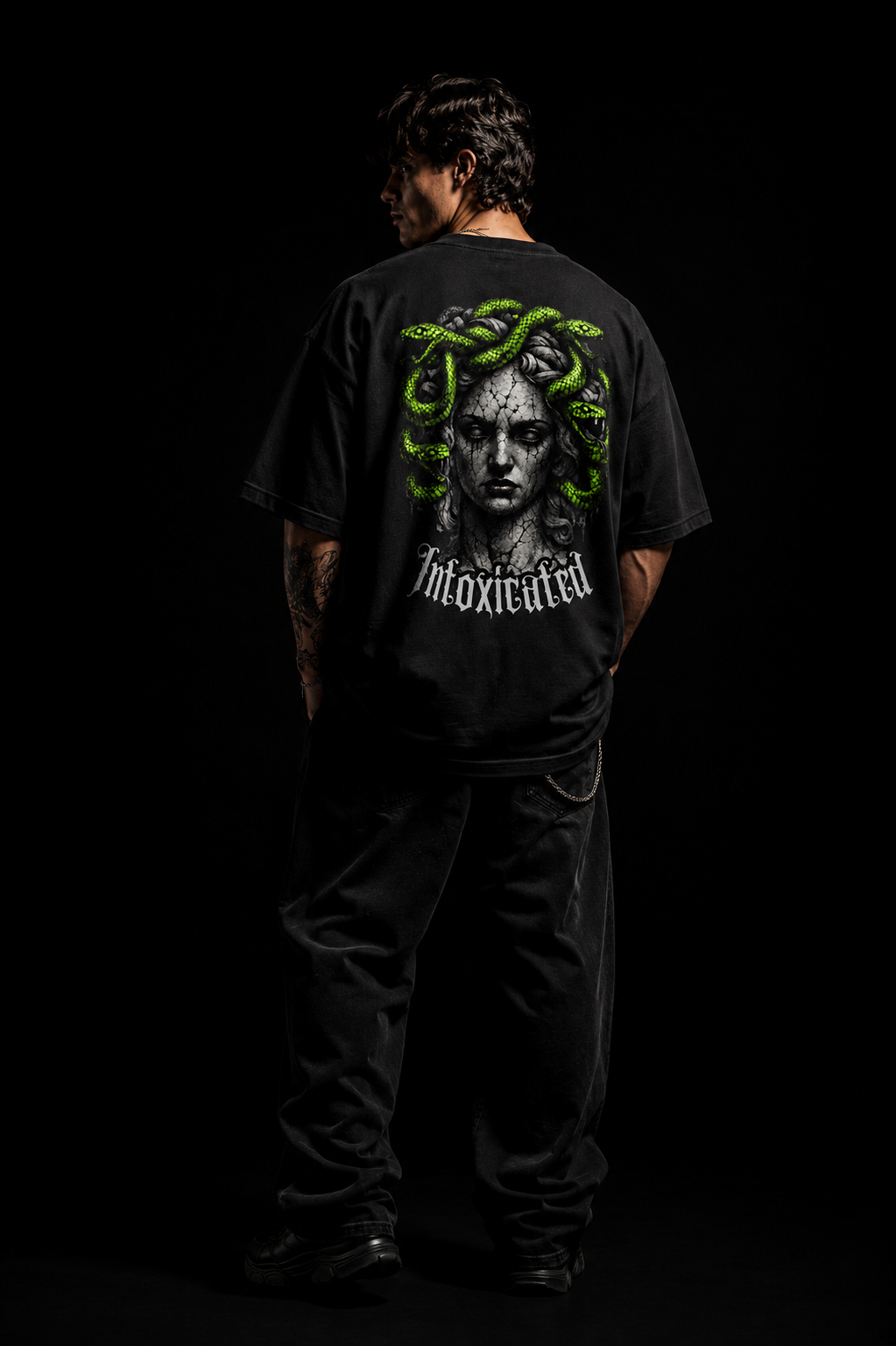 Cyniq | Men's Oversized Graphic Streetwear T-Shirt – 240 GSM Heavyweight Cotton