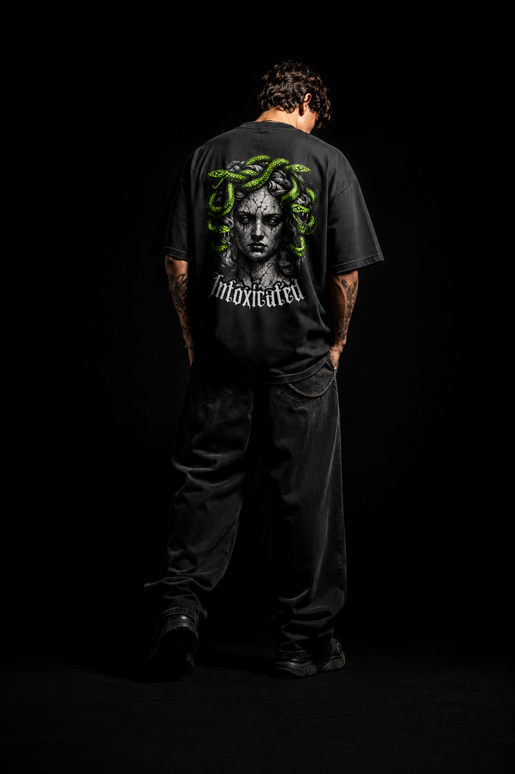 Cyniq | Men's Oversized Graphic Streetwear T-Shirt – 240 GSM Heavyweight Cotton