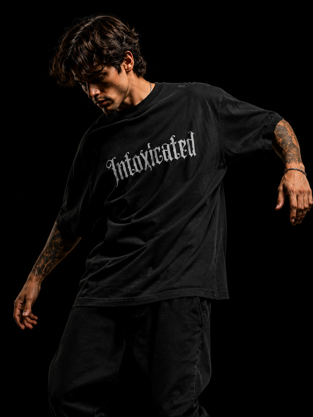 Cyniq | Men's Oversized Graphic Streetwear T-Shirt – 240 GSM Heavyweight Cotton
