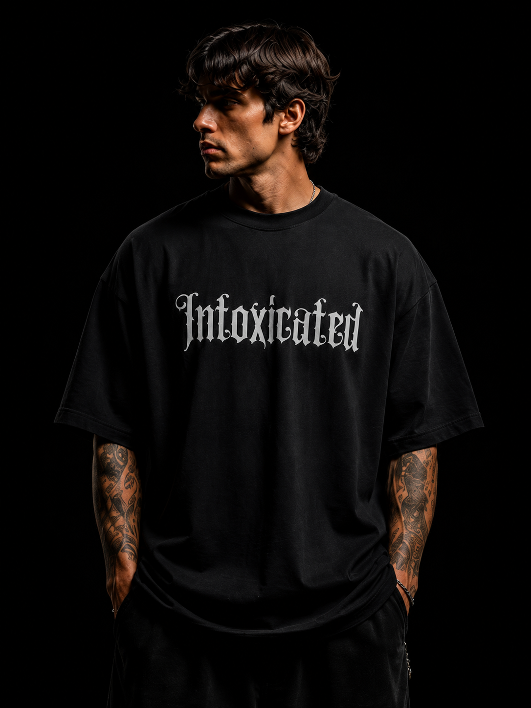 Cyniq | Men's Oversized Graphic Streetwear T-Shirt – 240 GSM Heavyweight Cotton