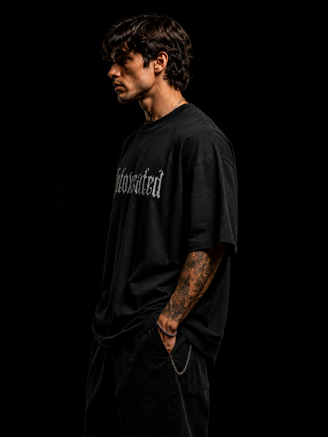 Cyniq | Men's Oversized Graphic Streetwear T-Shirt – 240 GSM Heavyweight Cotton