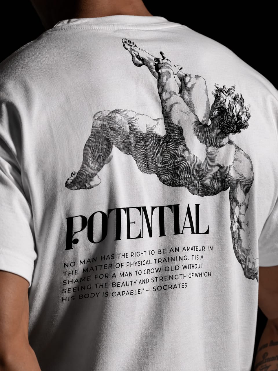 Cyniq Potential Oversized T-Shirt for Men - 240 GSM Bio-Washed Cotton Streetwear