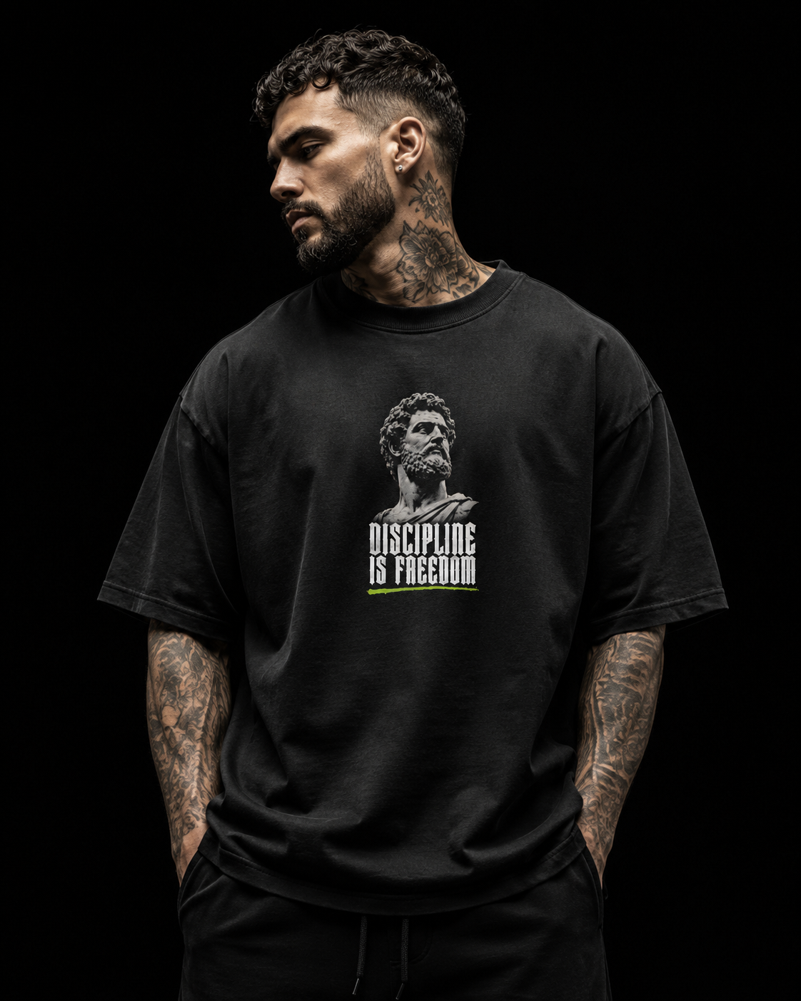 Cyniq | Oversized Graphic Streetwear T-Shirt – 240 GSM Heavyweight Cotton