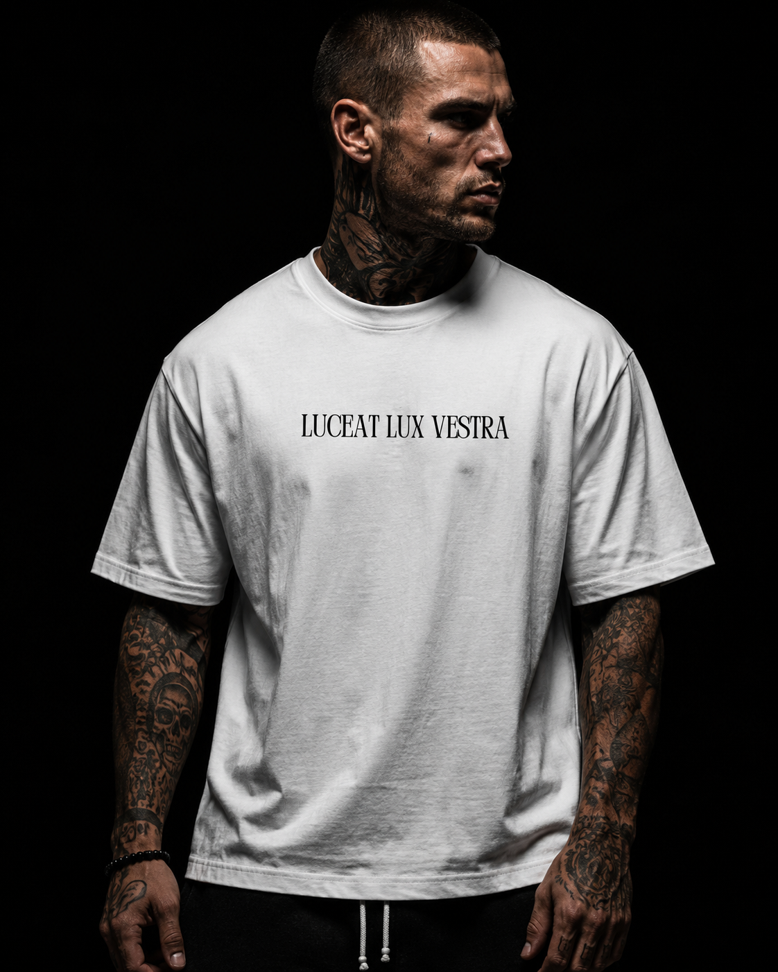 Cyniq | Luceat Lux Heavyweight Graphic T-Shirt – Oversized 240 GSM Cotton Streetwear Tee